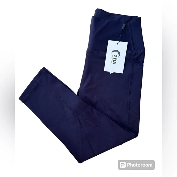 ZYIA Navy Pocket Brilliant Hi-Rise Capri 20” (8-10) NWT 5096 - Picture 12 of 14